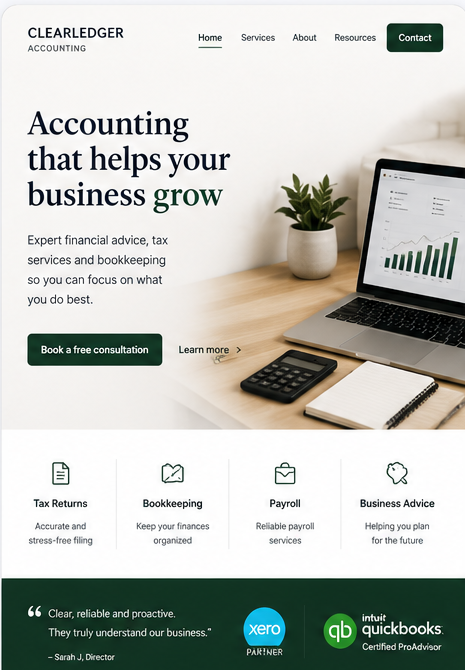 ClearLedger Accounting Website